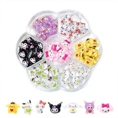 Akutoer 70Pcs kawaii cat resin charms for nail art, lightweight and durable for DIY nails.
