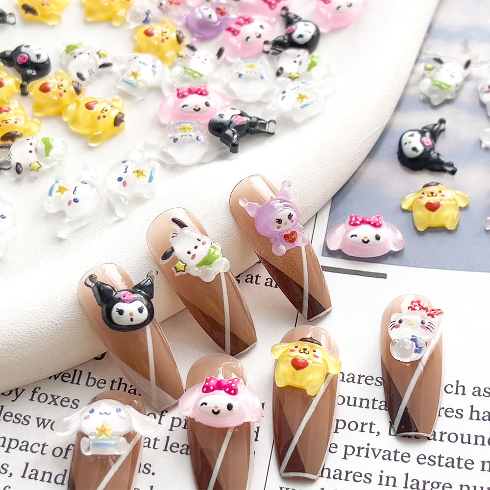 Akutoer DIY nail art accessories for cases, cards, and mirrors.