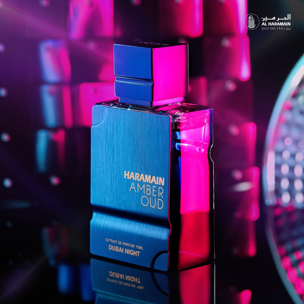 Al Haramain Amber Oud Dubai Night spray on skin, for everyday elegance