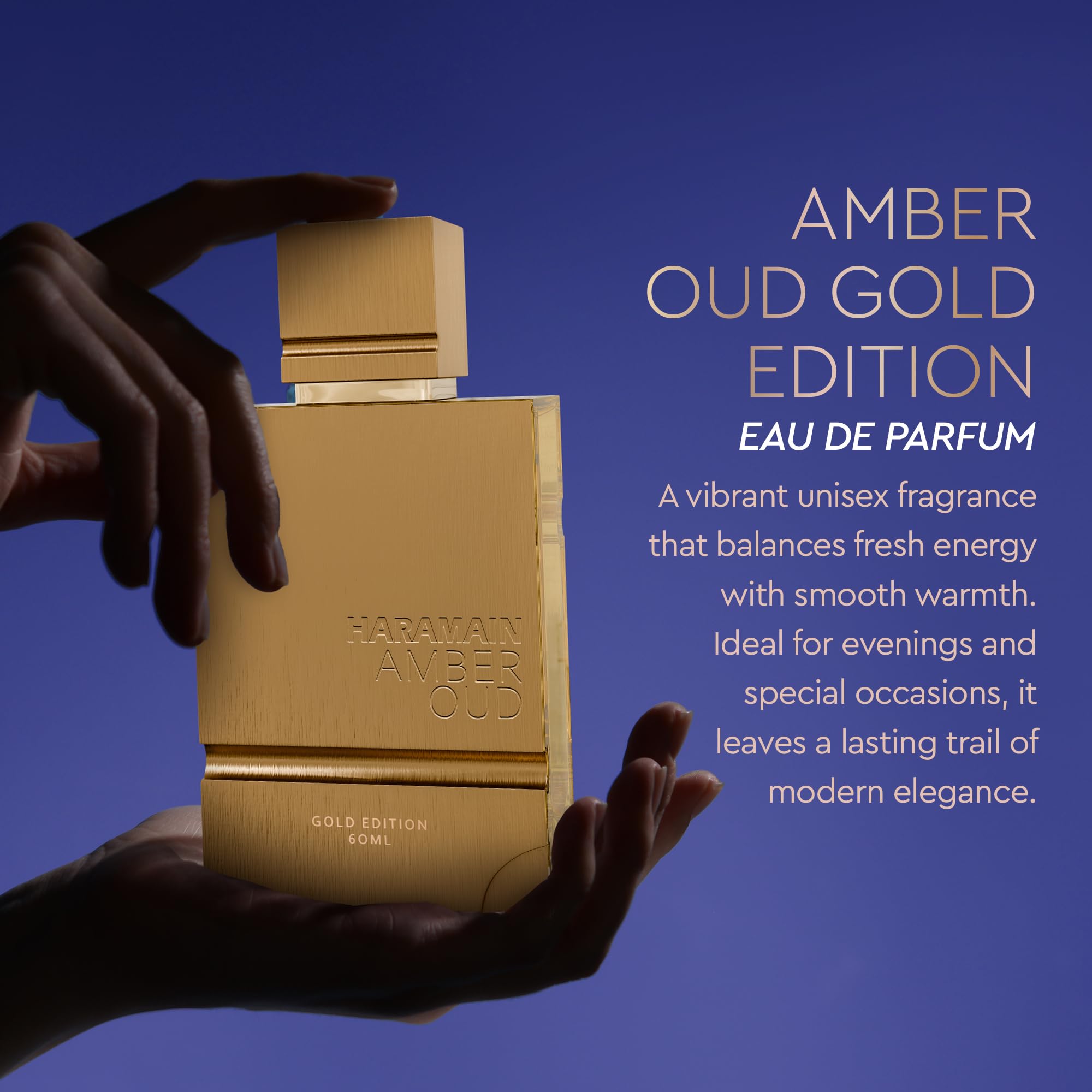 Al Haramain Amber Oud Gold Edition travel atomizer included for on the go
