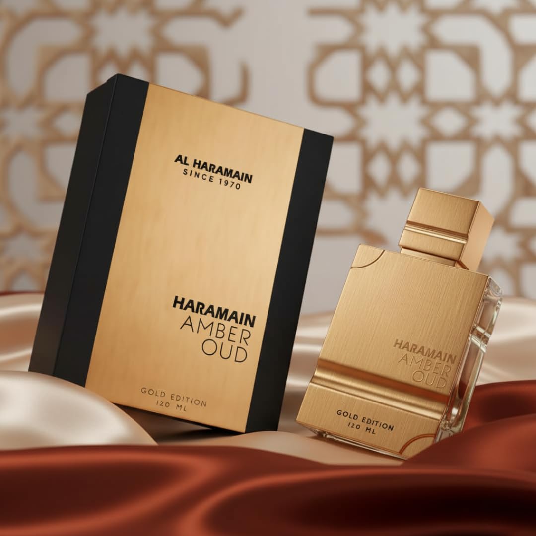 Cap detail on Amber Oud Gold Edition signals premium design and gift-ready appeal.