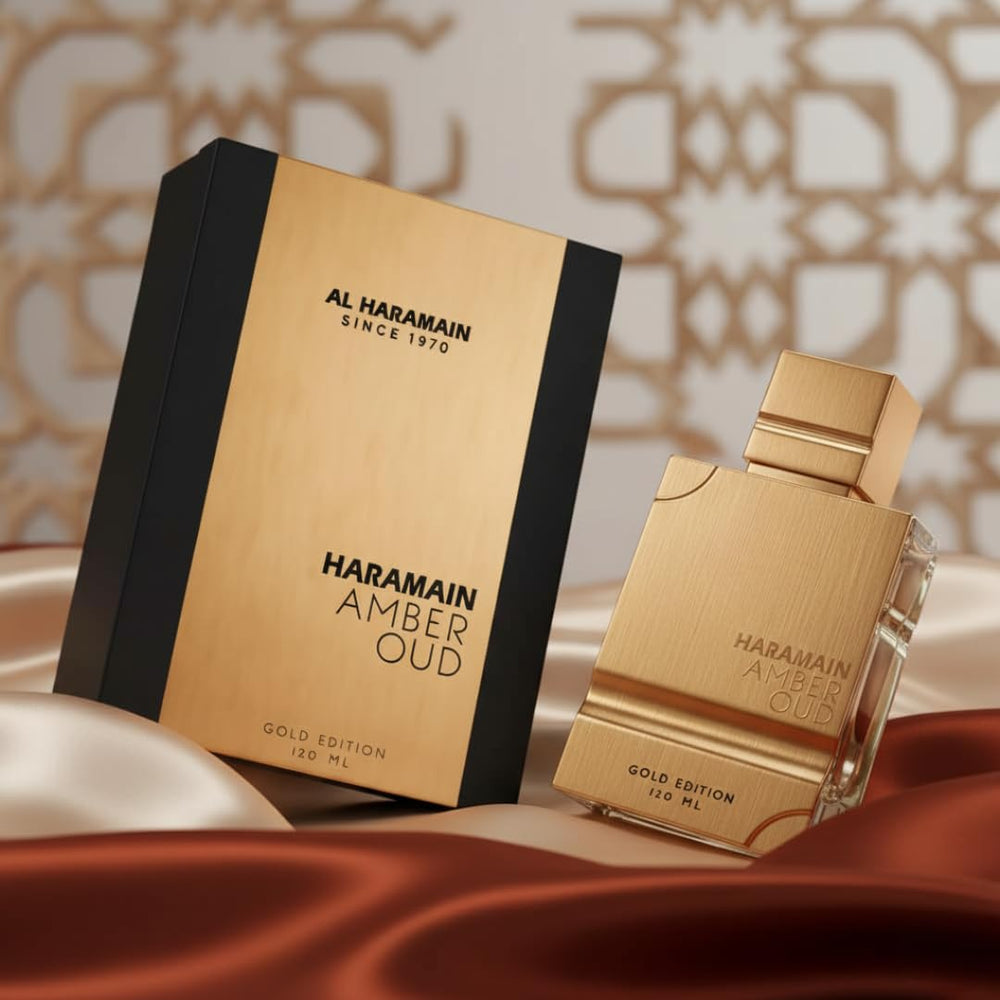 Cap detail on Amber Oud Gold Edition signals premium design and gift-ready appeal.