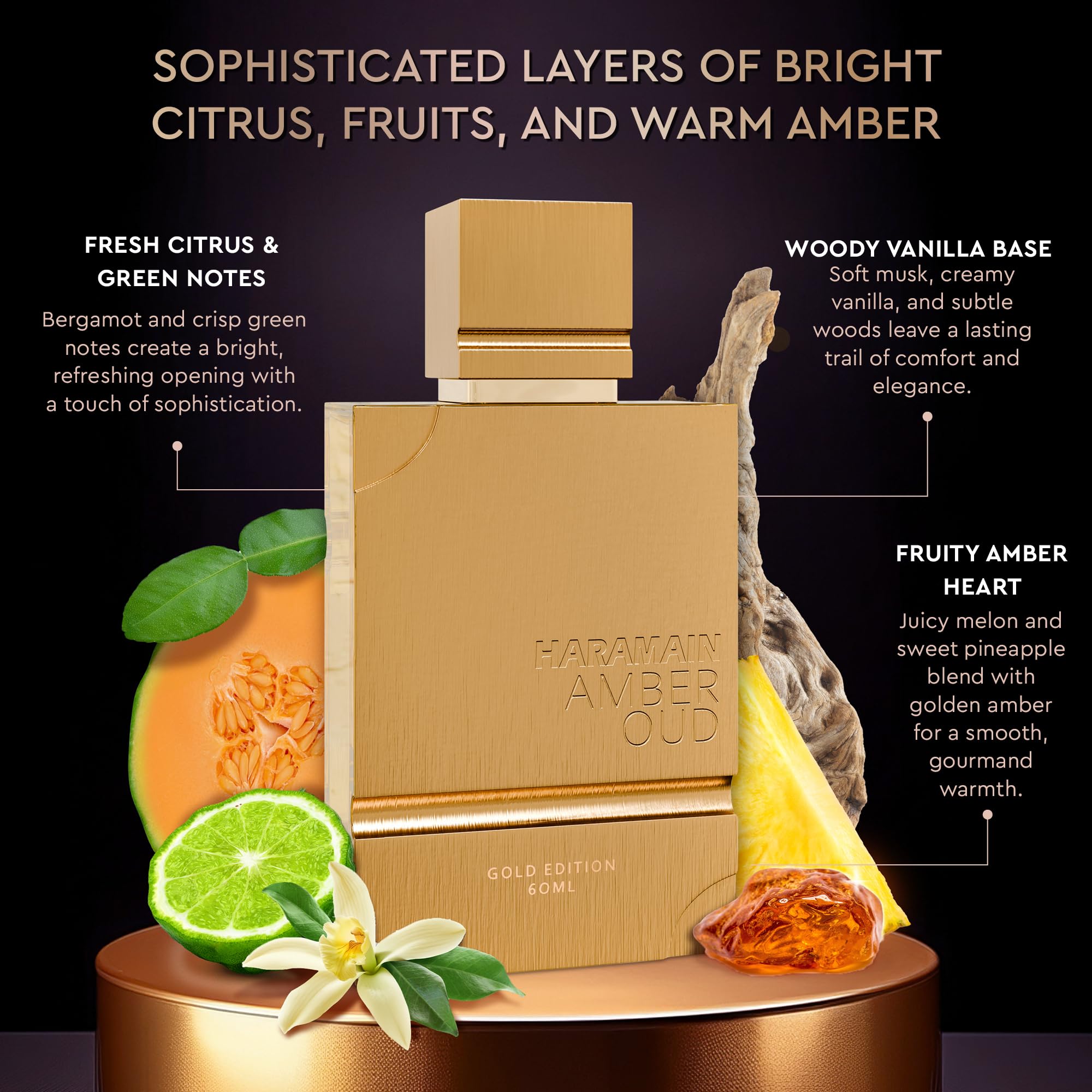 Al Haramain Amber Oud Gold Edition packaging box with luxurious presentation