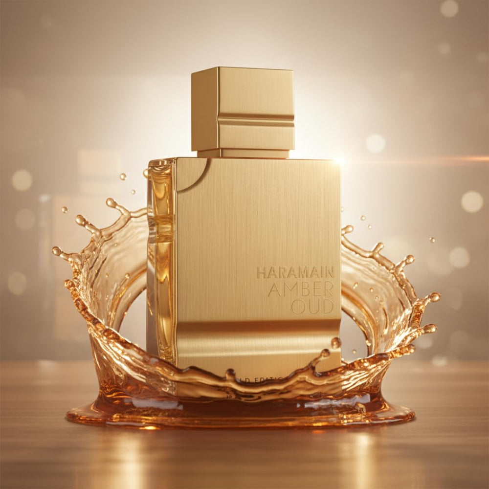 Base notes of vanilla and musk deliver a warm, enduring finish for Amber Oud Gold Edition.