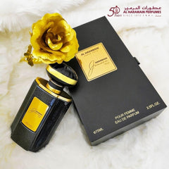 Al Haramain Junoon Noir EDP vanity shot suggests versatile daily wear