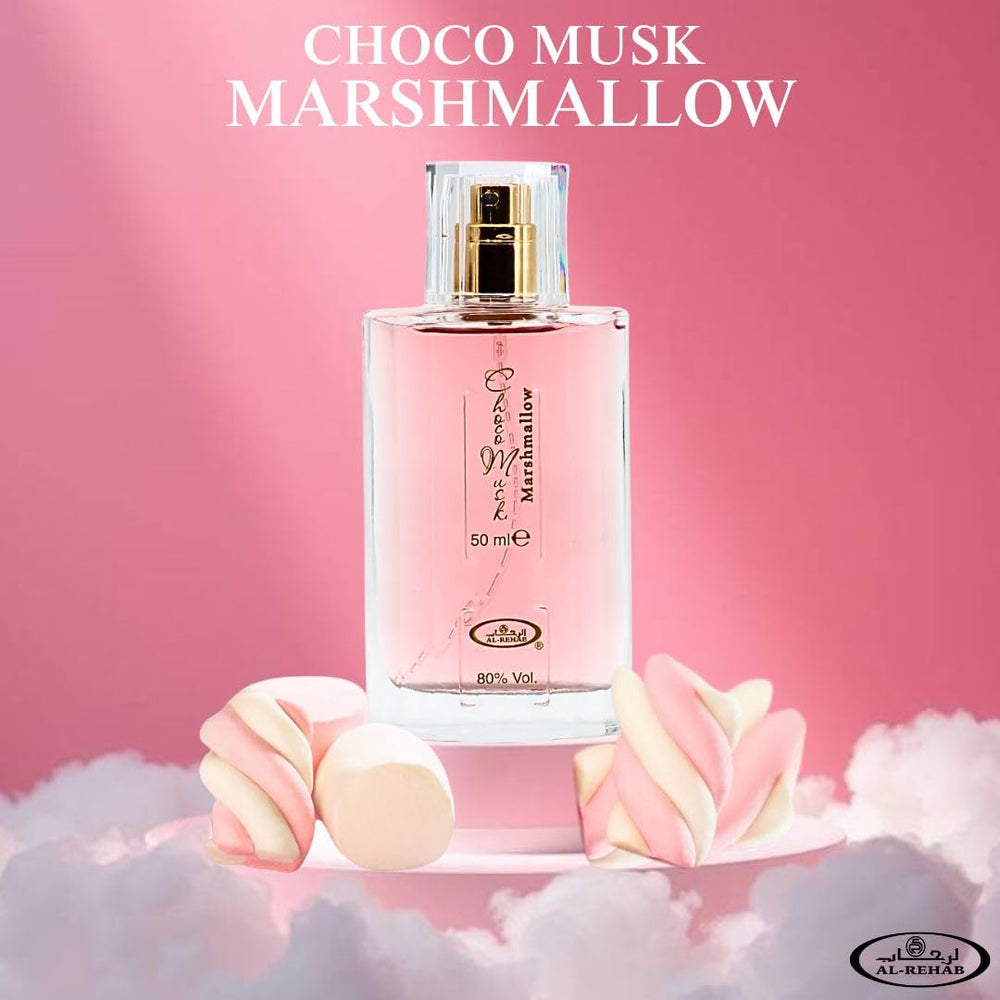 Close-up of chocolate notes enriching Al-Rehab Choco Musk profile