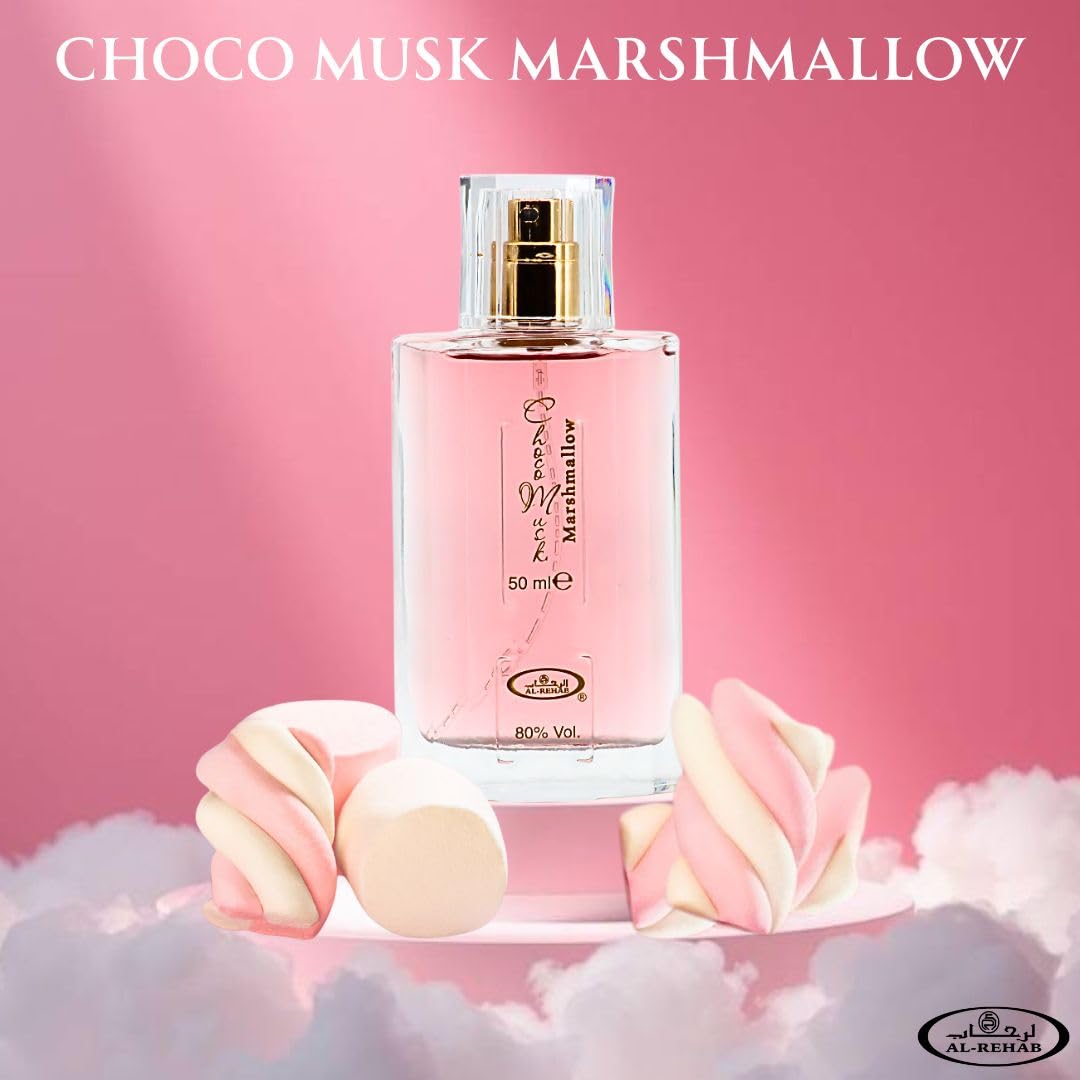 Vanilla and cacao base provide creamy comfort in Choco Musk Marshmallow.