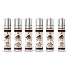 Al-Rehab Choco Musk rollerball bottle for on-the-go, versatile unisex fragrance.