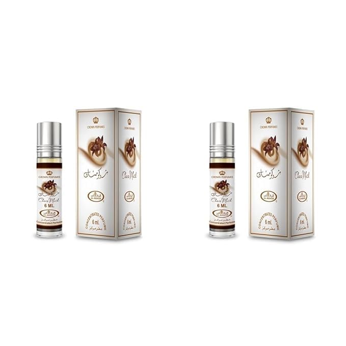 Al-Rehab Choco Musk set featuring non-alcoholic perfume oil for unisex wear.