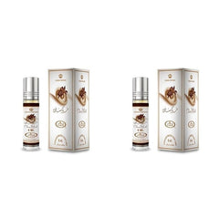 Al-Rehab Choco Musk set featuring non-alcoholic perfume oil for unisex wear.