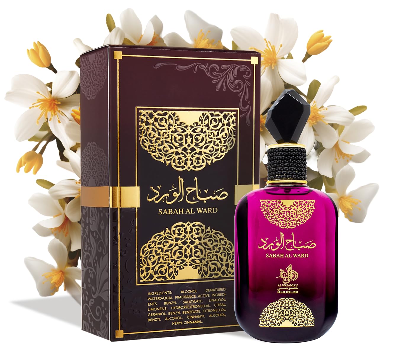 Heart notes visual focal point shows orange blossom in Al Wataniah Sabah Al Ward