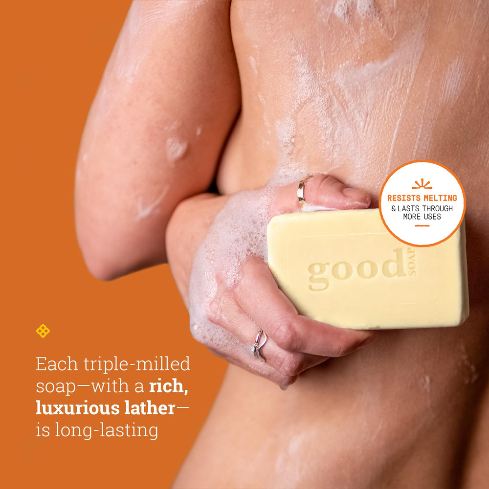 Alaffia Good Soap Lavanda: ideal para lavados de manos diarios.