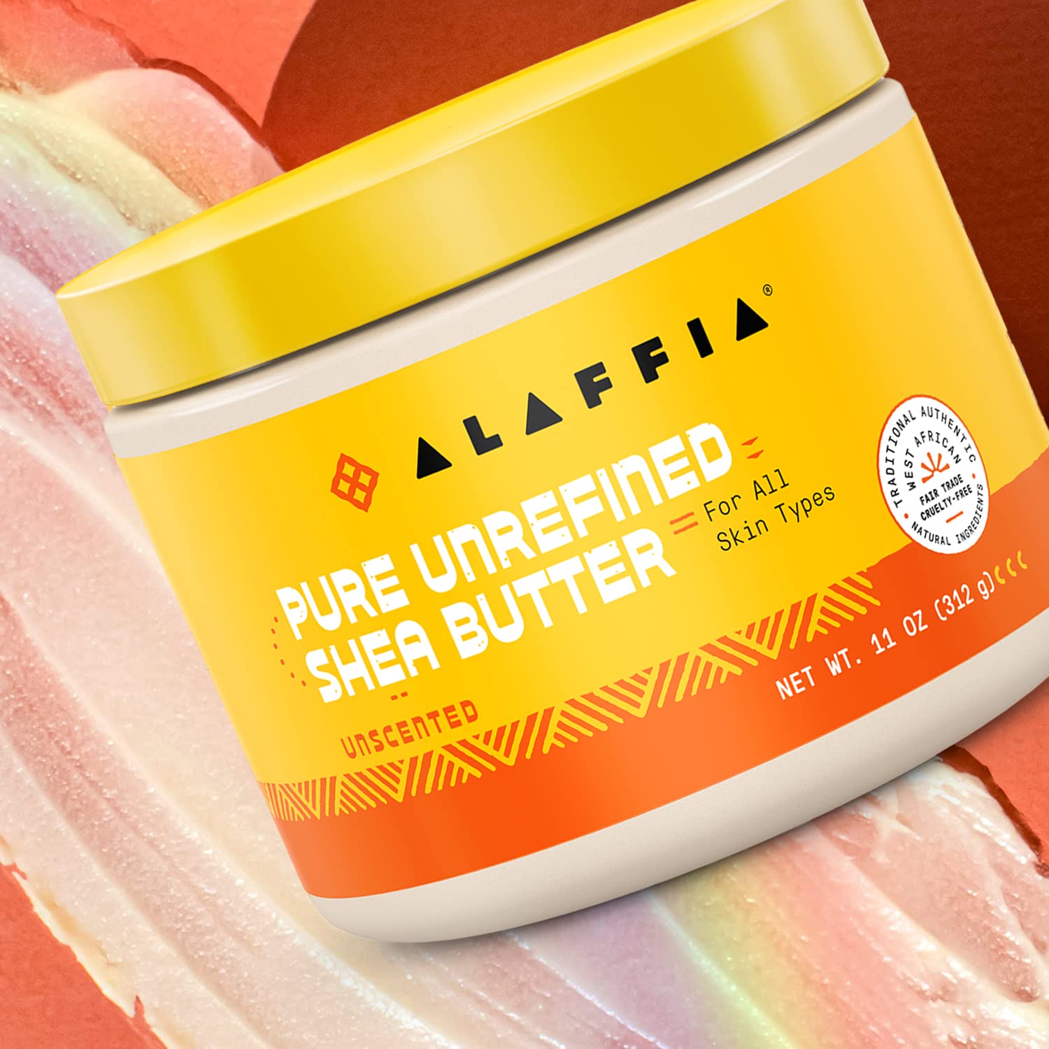 Alaffia Manteca Karité, aplicación suave para piel seca diaria