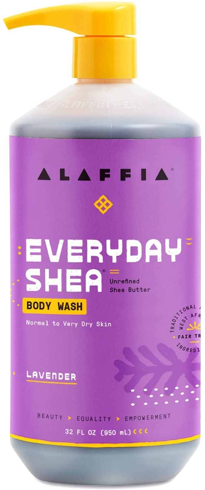Alaffia sulfate-free formula avoids synthetic fragrance for gentle cleanse.