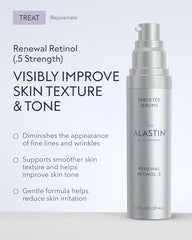 ALASTIN Renewal Retinol Serum texture closeup with silky, moisturizing feel.