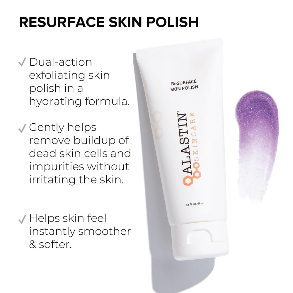ALASTIN ReSURFACE closeup texture highlights gentle exfoliation grains