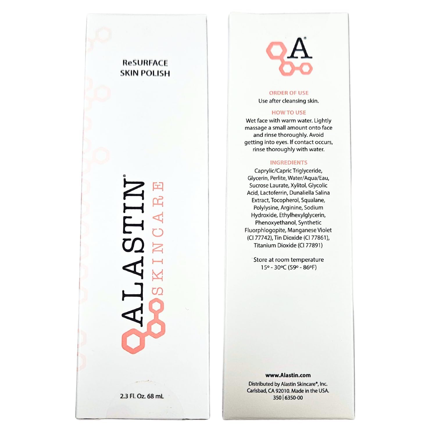 ALASTIN ReSURFACE polish after use shows smoother, radiant skin