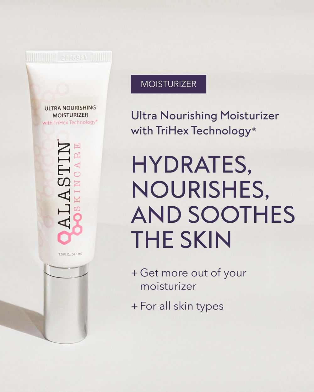ALASTIN Skincare moisturizer pump shown for easy morning and night use
