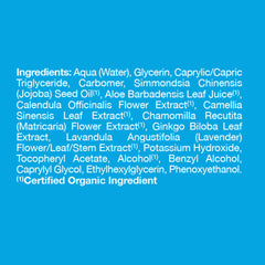 Alba Botanica ingredients aloe vera jojoba chamomile nourishes and hydrates skin.