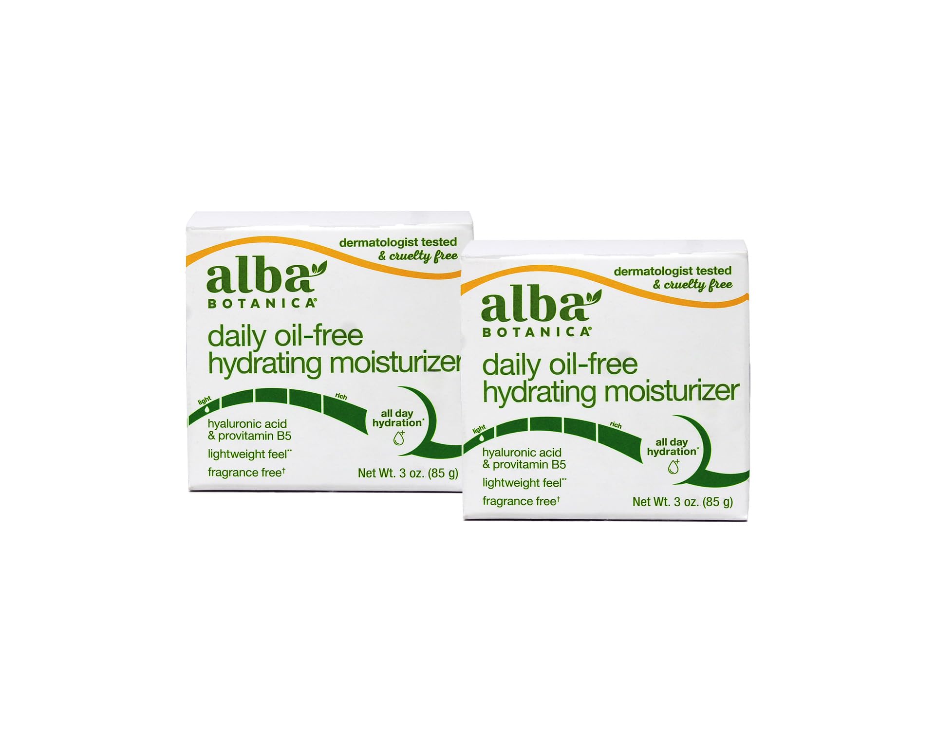 Alba Botanica moisturizer bottle with light, pore-minimizing formula