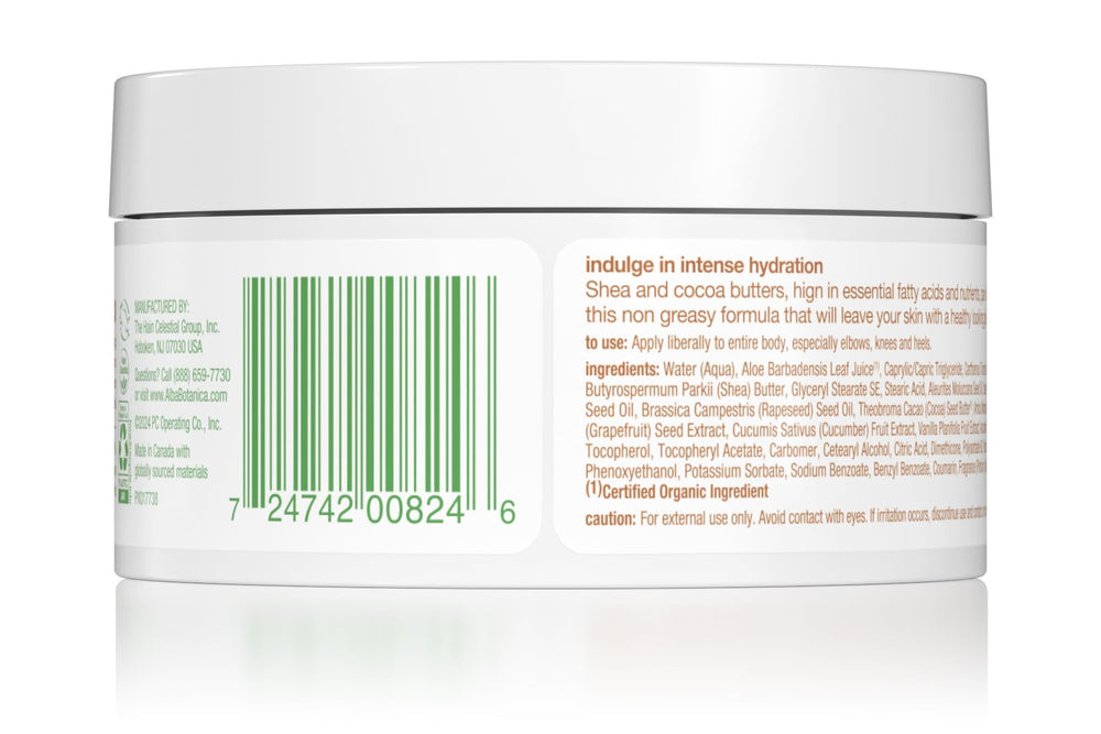 Frasco de crema corporal batida de Alba Botanica para uso diario