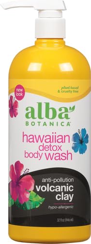 Alba Botanica Hawaiian Detox bottle back lists vegetarian formula and absence of parabens.