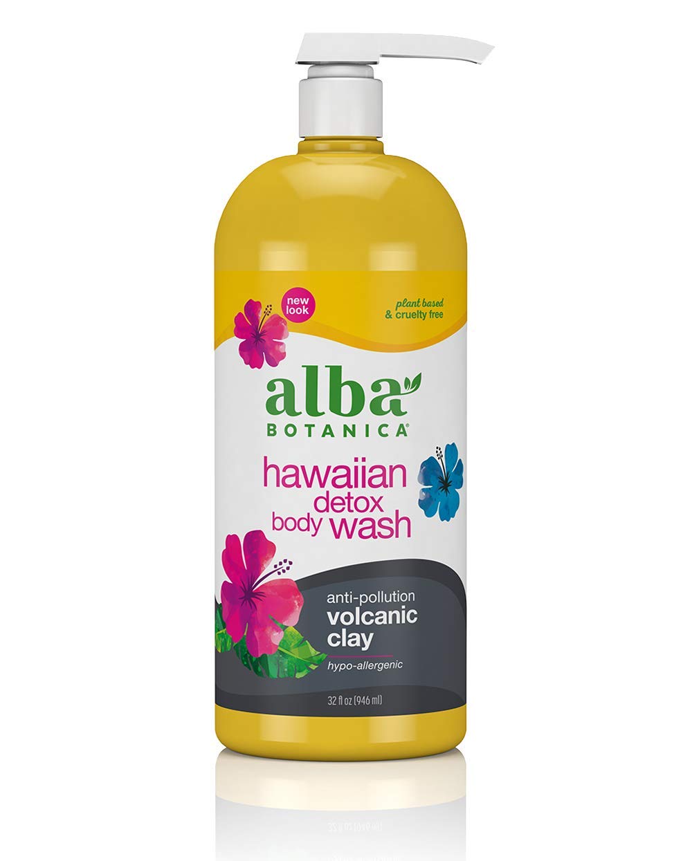 Alba Botanica Hawaiian Detox bottle front view highlights gentle cleansing.