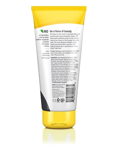 Close-up of clay texture highlighting mineral cleansing with Alba Botanica.
