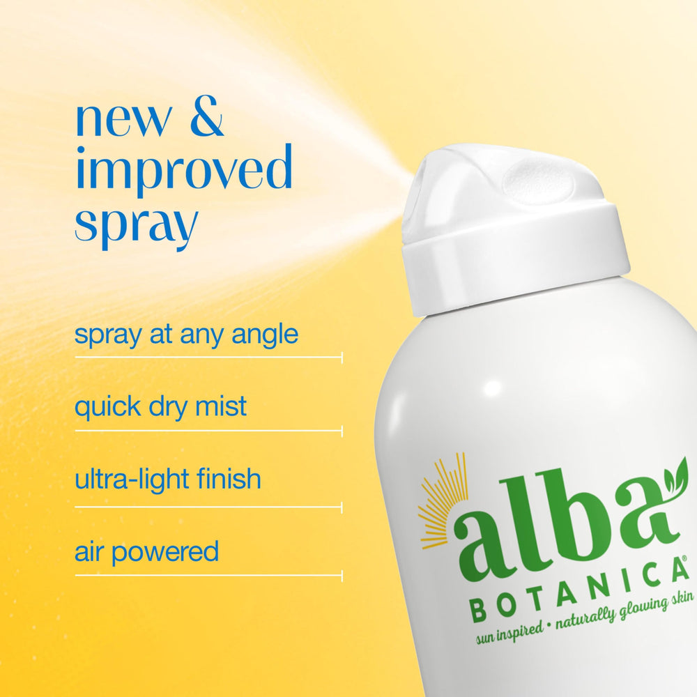 Alba Botanica Kids Sunscreen Spray quick-drying formula reduces stickiness during activities