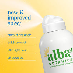 Alba Botanica Kids Sunscreen Spray quick-drying formula reduces stickiness during activities