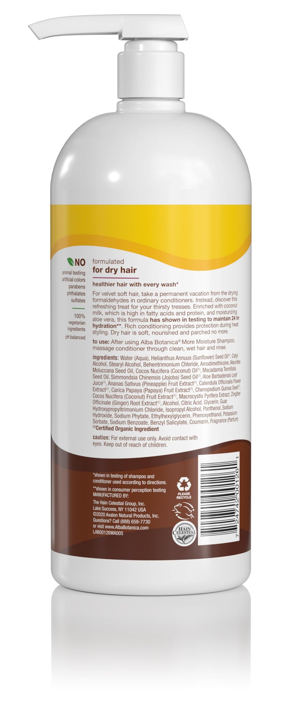 Alba Botanica Más Humectante: aplicación suave para cabello sedoso