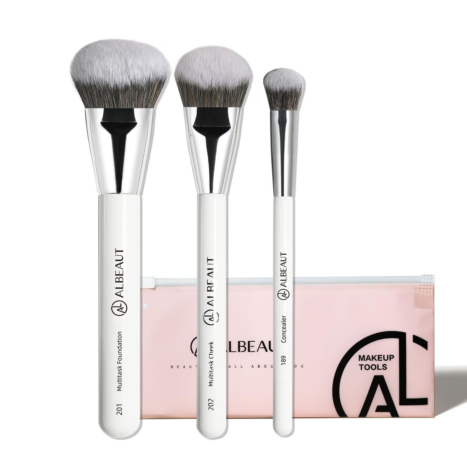 ALBEAUT 189 kitten paw concealer brush for precise under-eye coverage