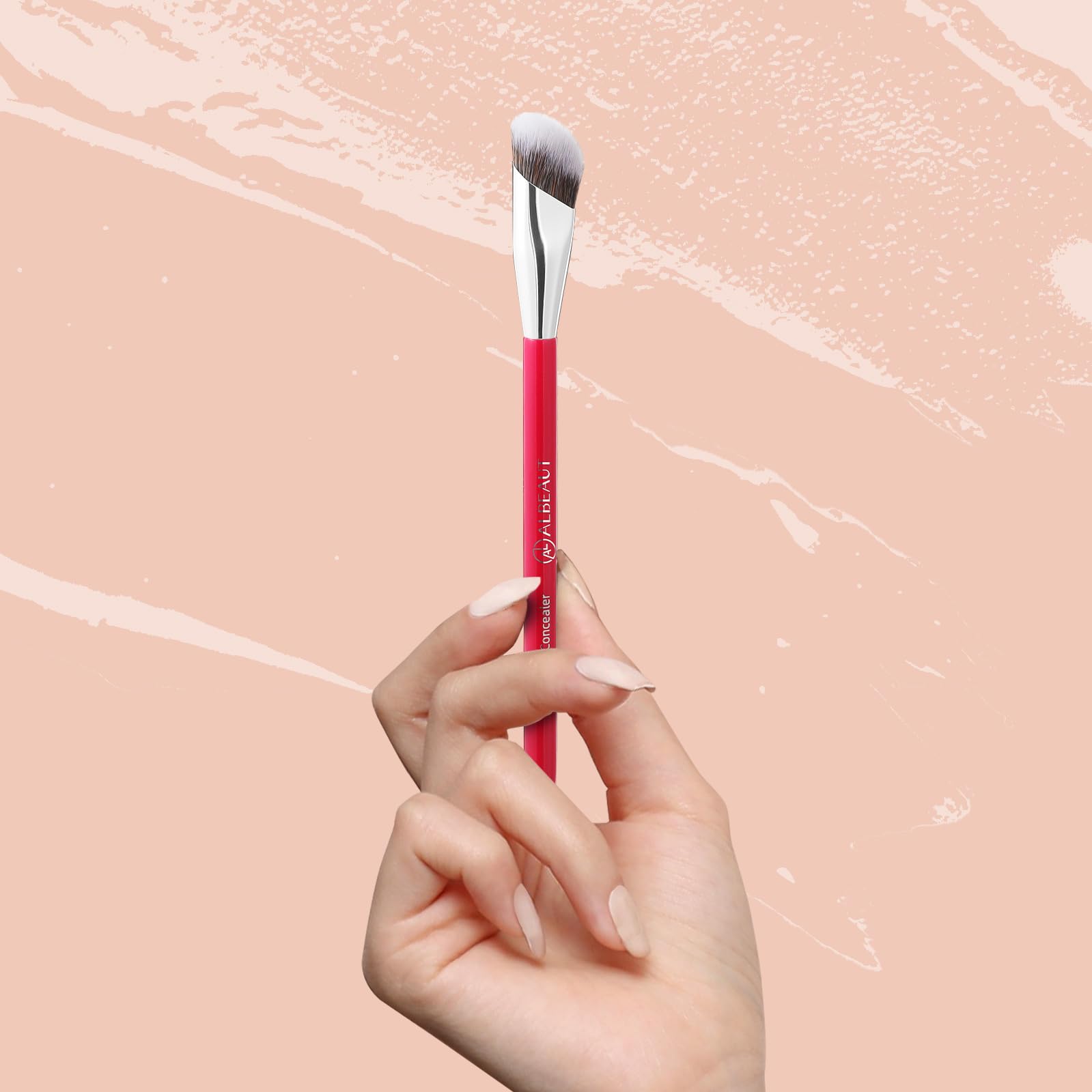 Albeaut 193 Concealer Brush in a reusable case for tidy storage on the go.