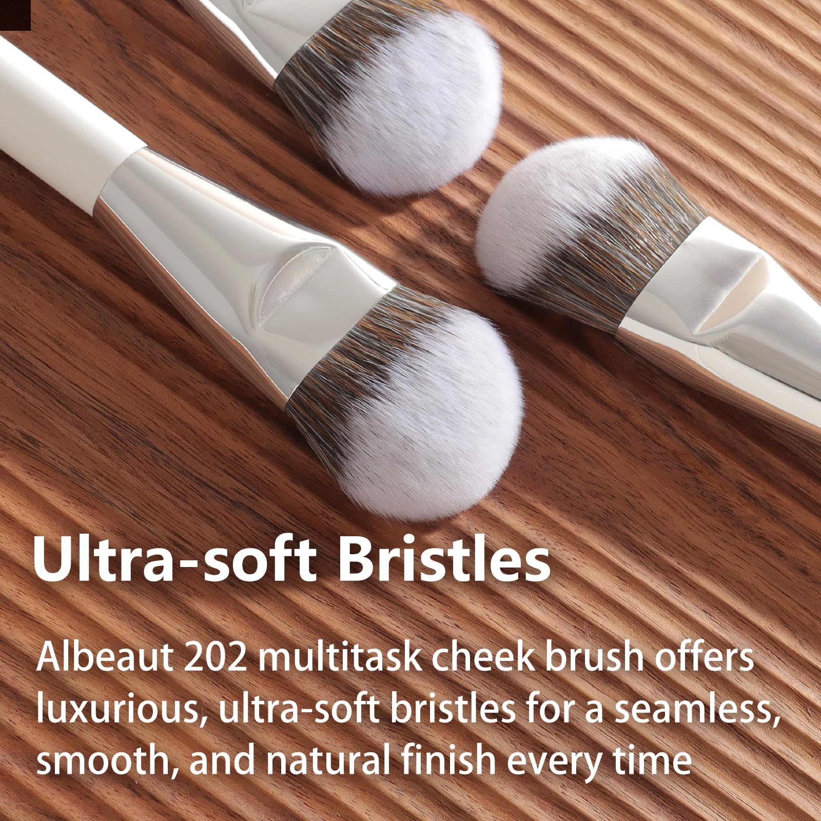 Albeaut 202 foundation blending demonstration for even, seamless coverage.