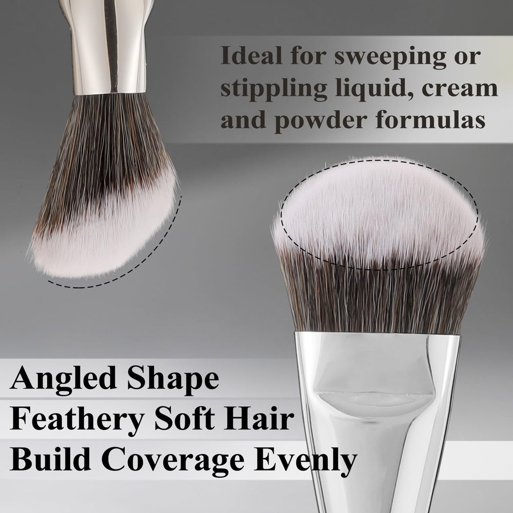 Albeaut 202 soft bristles close-up for smooth, streak-free blends.