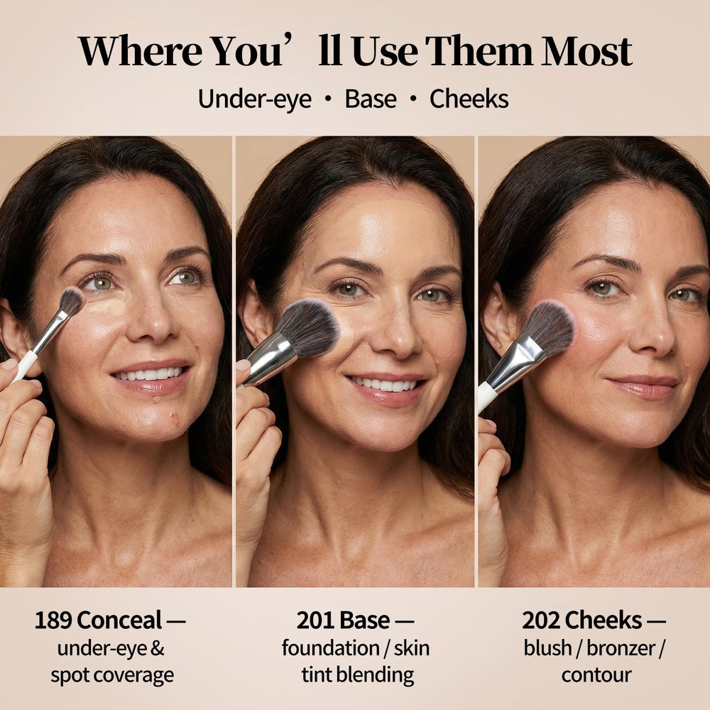 ALBEAUT multitask cheek brush blends blush and contour finesse