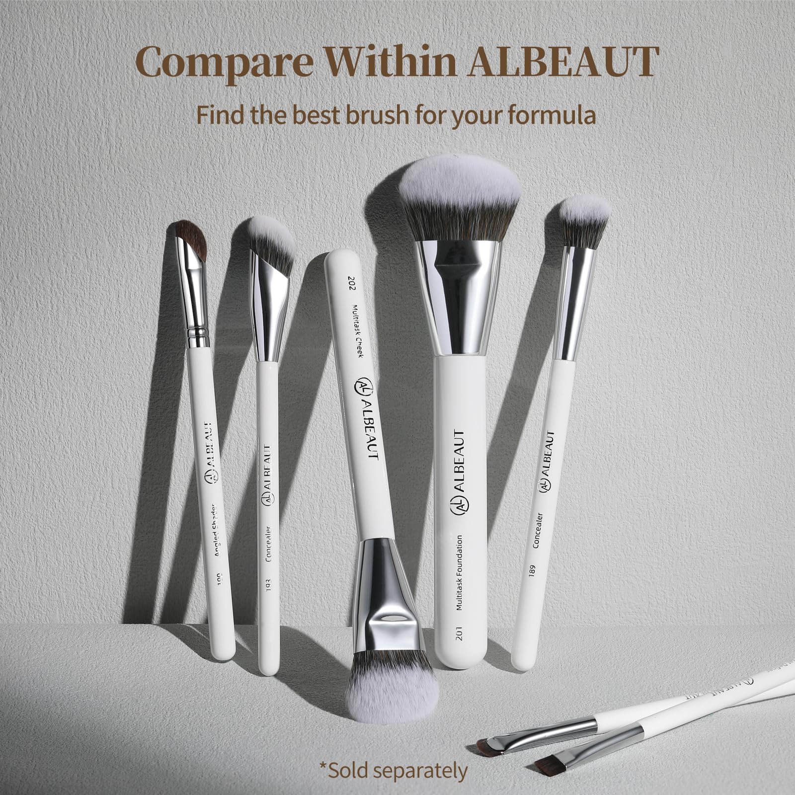 Albeaut Concealer Brush stored in reusable case for organization.