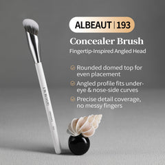 Albeaut Concealer Brush ultra-soft bristles glide smoothly on sensitive skin.