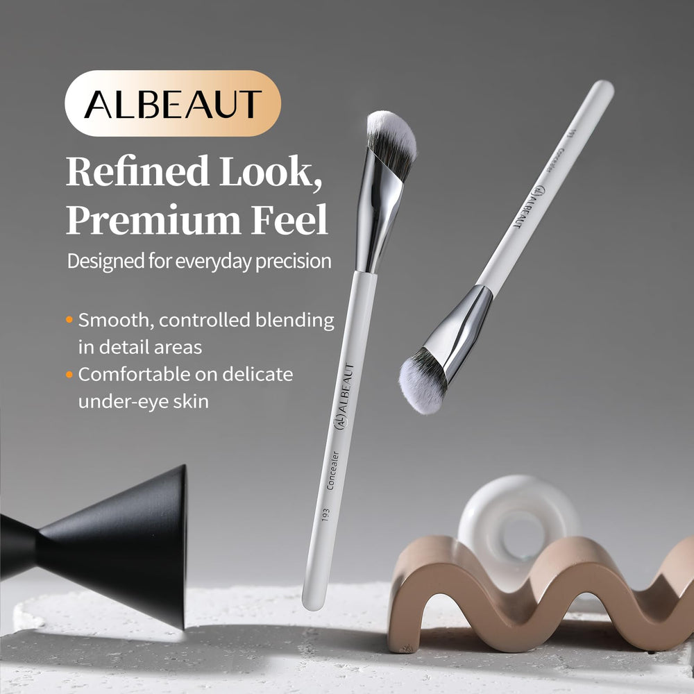 Albeaut Concealer Brush design patent and premium materials featured.