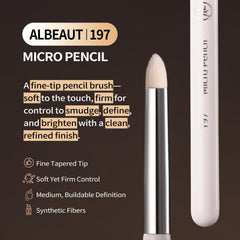 ALBEAUT pencil brush highlights inner corner with controlled, clean color deposition