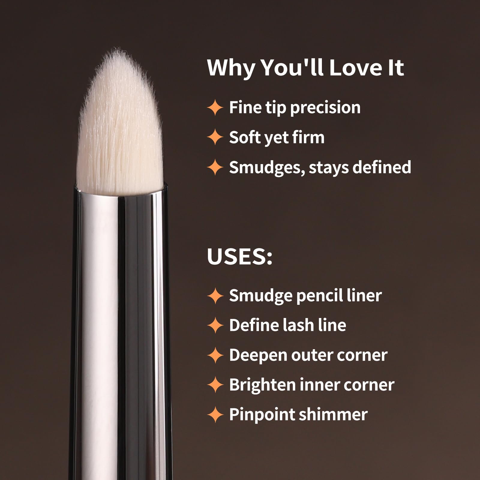 ALBEAUT brush defines outer V for sharp, professional-looking eye shape
