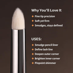 ALBEAUT brush defines outer V for sharp, professional-looking eye shape