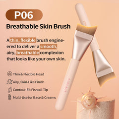 ALBEAUT Untra-thin Flat Foundation Brush angled tip for contour-friendly precision