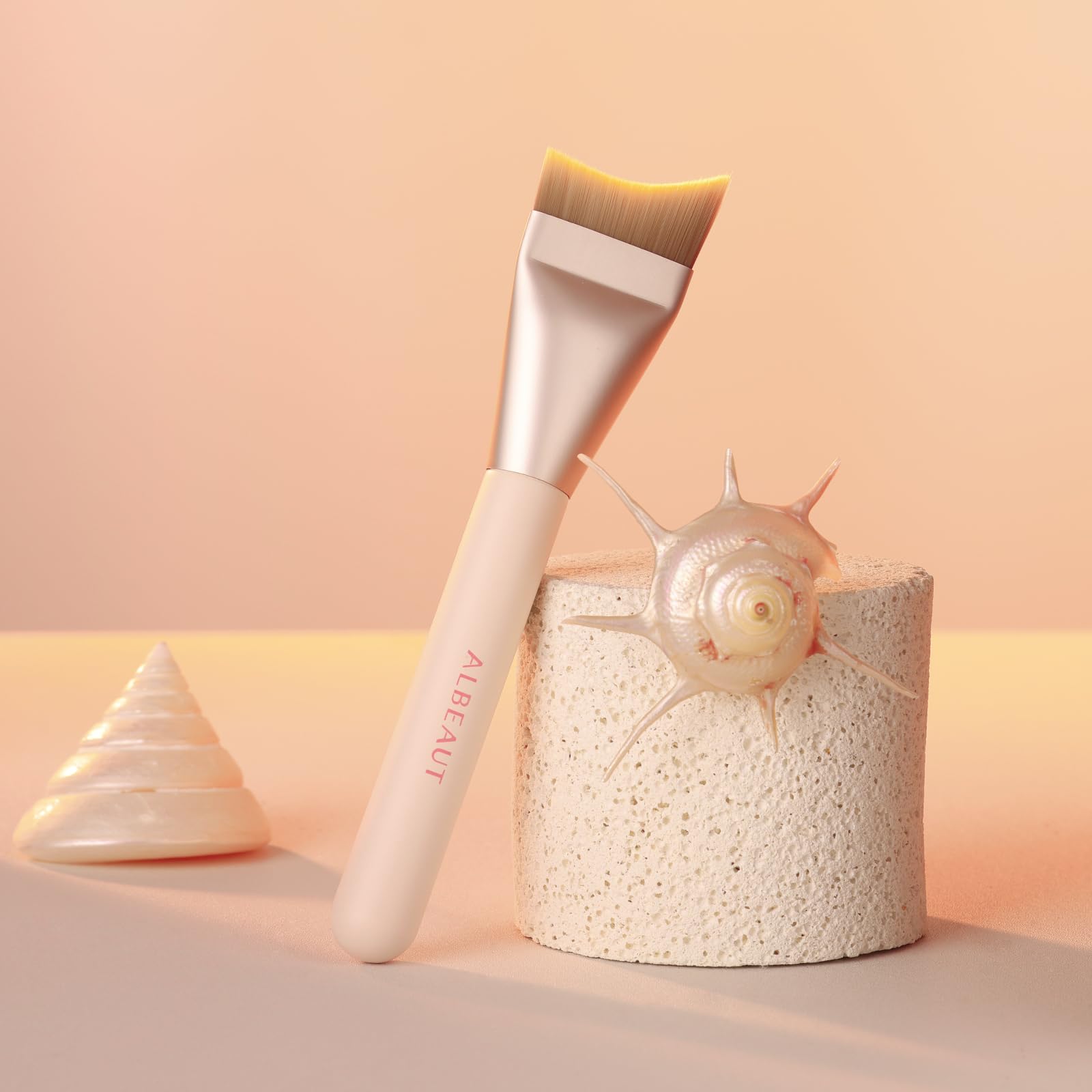 ALBEAUT Untra-thin Flat Foundation Brush handle grip for controlled, polished results