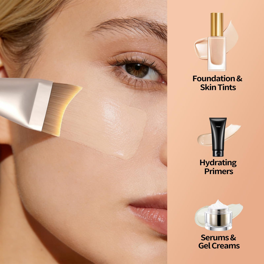 ALBEAUT Untra-thin Flat Foundation Brush vegan cruelty-free bristles