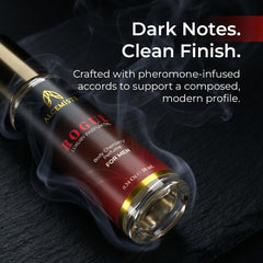 Alcemiste Rouge musk notes closeup conveys bold yet refined scent profile.