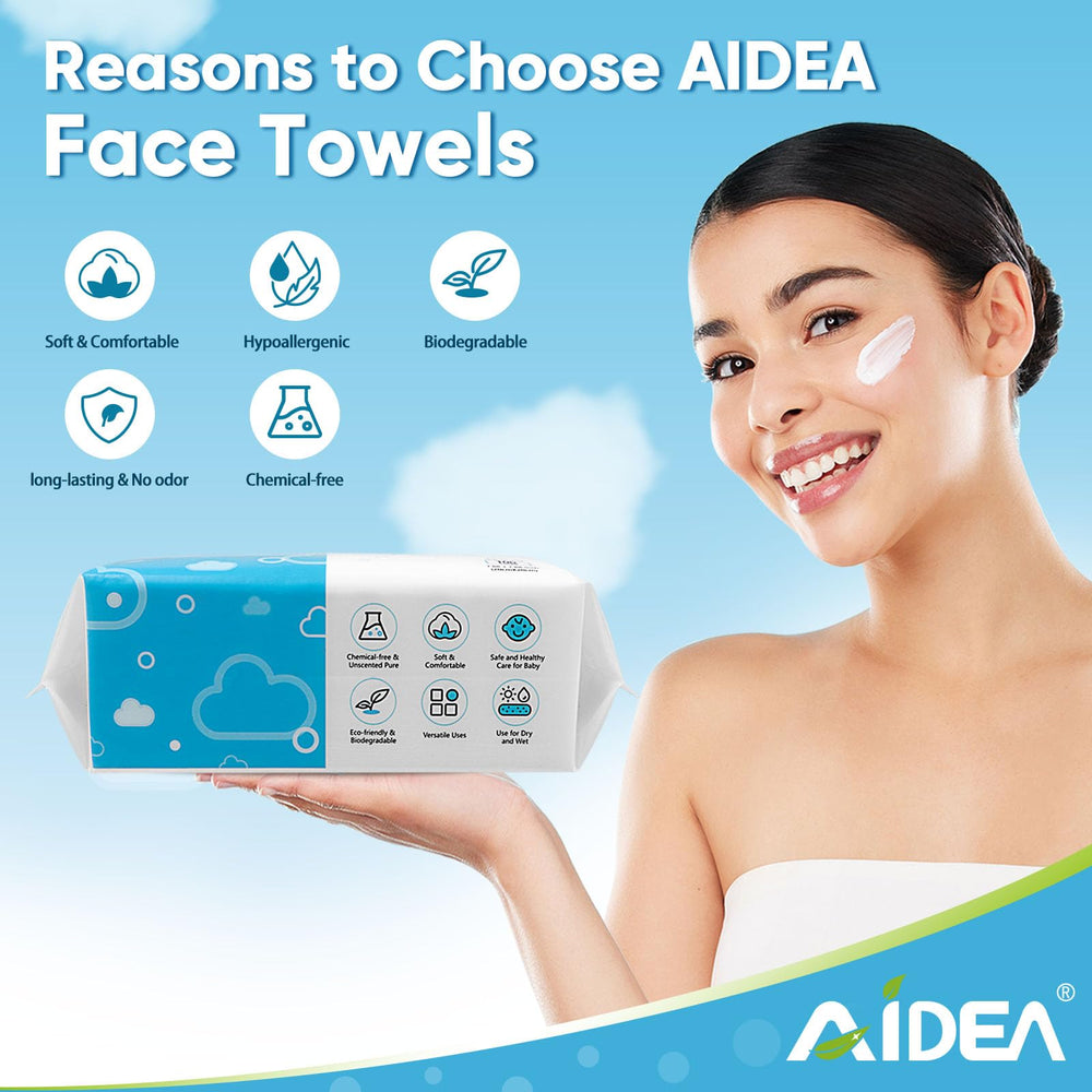AIDEA towels lint-free finish with no fibers left after use.