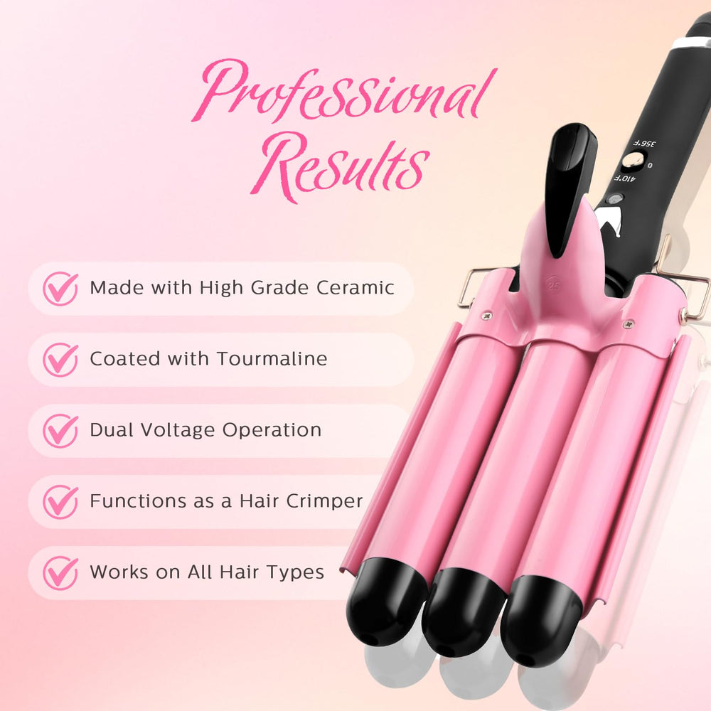 Aleath curling iron temperature control button for custom heat