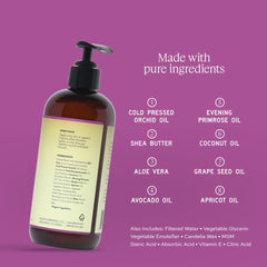 Aleavia Orchid Prebiotic Body Lotion packaging signals clean, toxin-free skincare