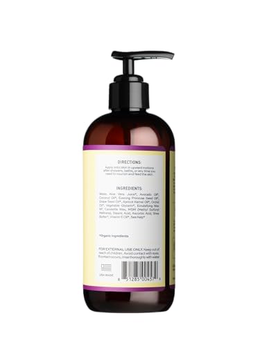 Aleavia Orchid Prebiotic Body Lotion texture shown for smooth, fast-absorbing moisture